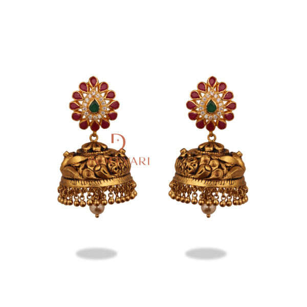 Vriteka Antique Jhumkis