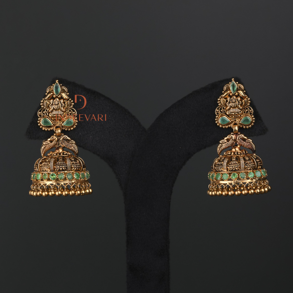 Aarani Emerald Nakashi Earrings