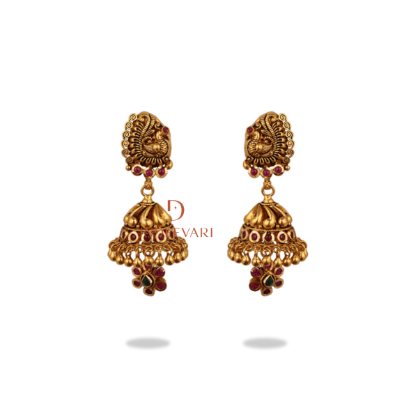 Omkari Antique Jhumkis