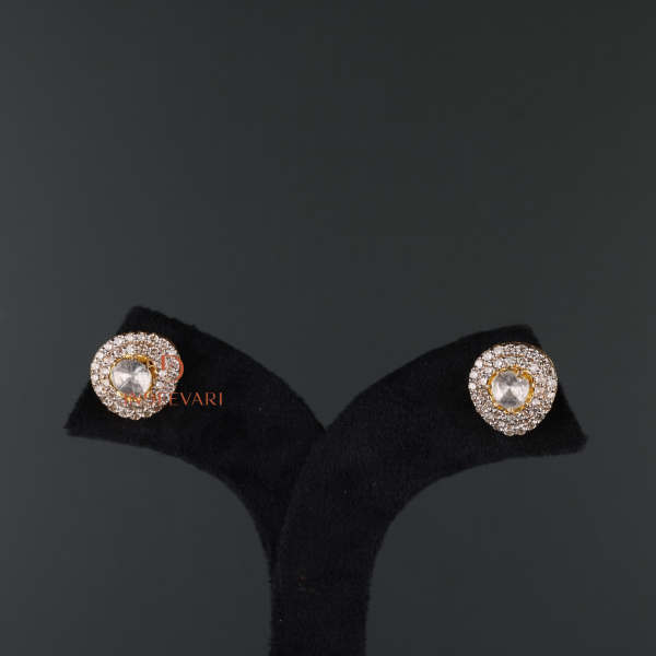 Sanika Diamond & Polki Stud Earrings