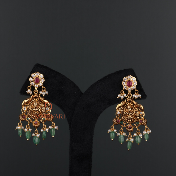 Shivakari Ruby & Emerald Hanging Earrings