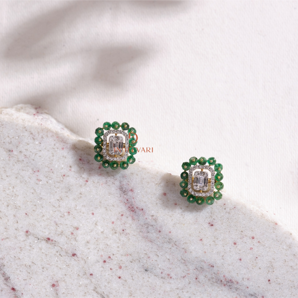 Emerald Dreams Diamond Earrings