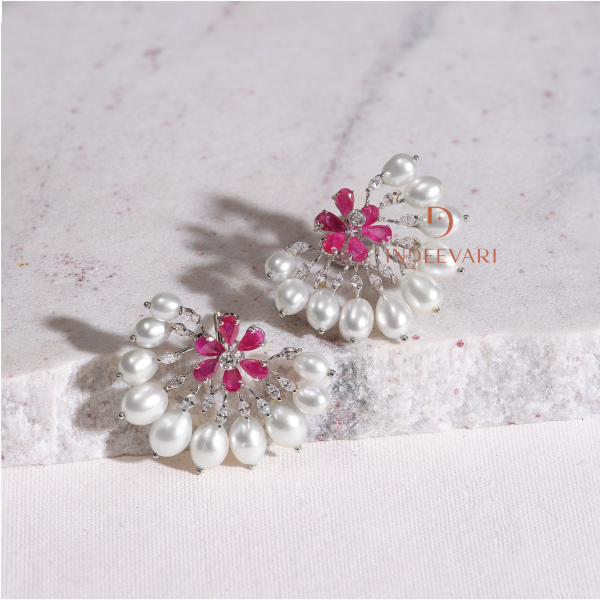 Jewel Tones Diamond Earrings