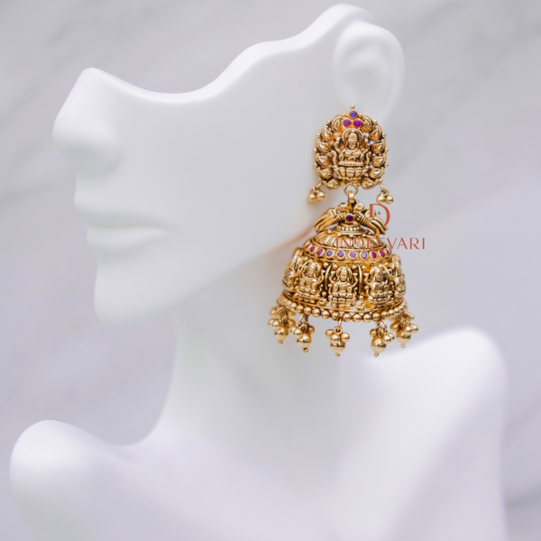 Prachika Antique Jhumki Earrings