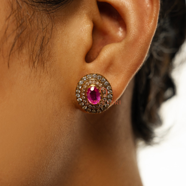 Diamond Blush Studs