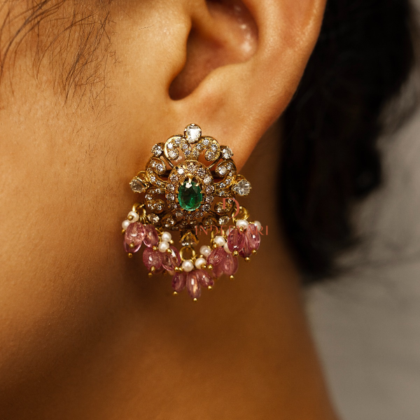 Bejeweled Emerald and Ruby Drops