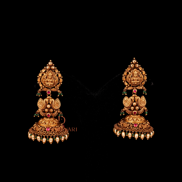 Devi Elegant Mayuri Jhumkis