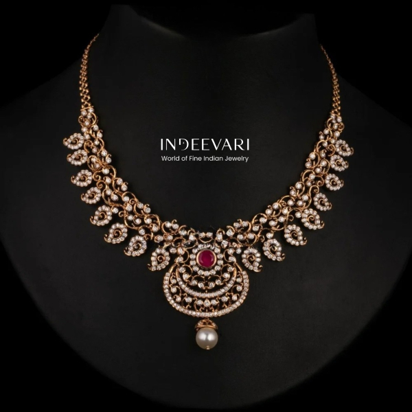 Mango Adorned Diamond Necklace