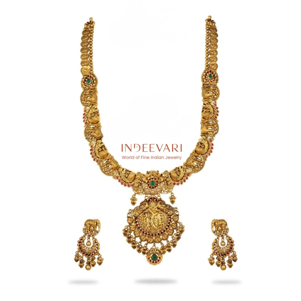 Krishna Vitanda Antique U Haram with Chandbali