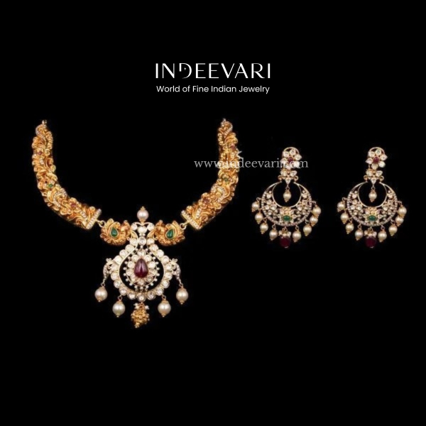 Nagas Polki Kanti with Gheru Polish Set