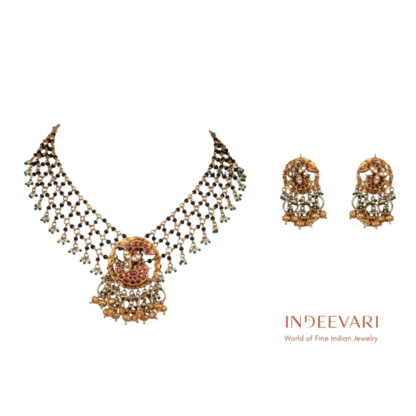 Timeless Mesh Gold Jewellery Set