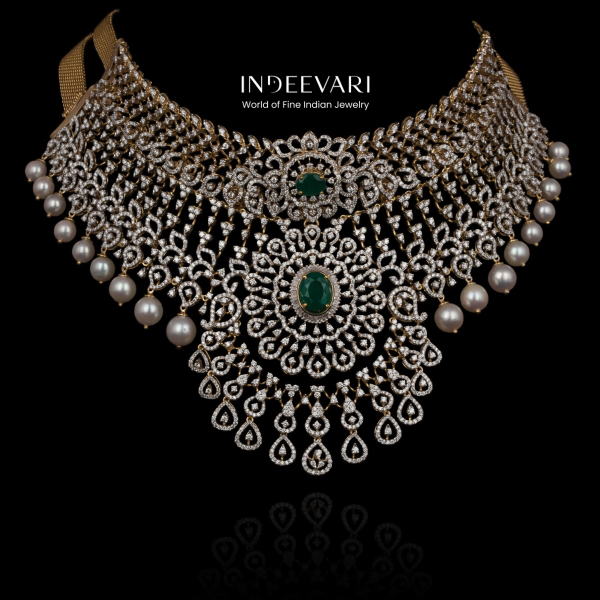 Two Layered Elegant Diamond Necklace