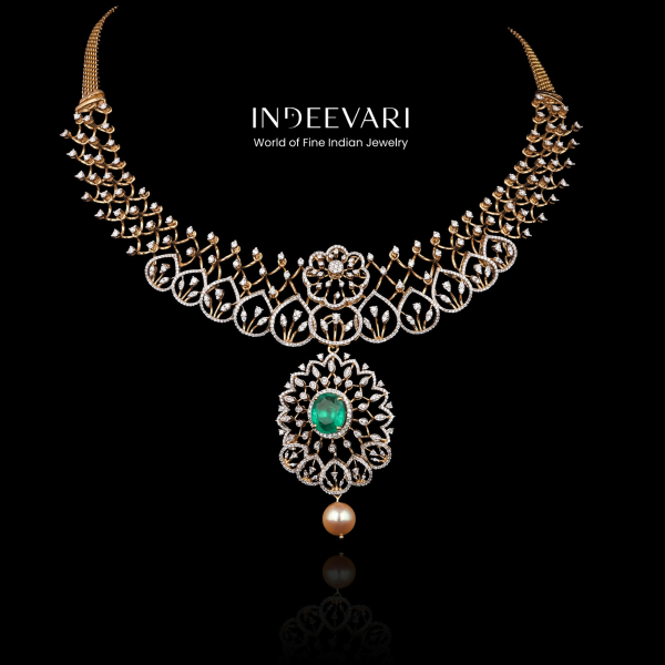 Celia Flower Diamond Necklace