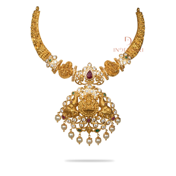 Pachiwork Pearl Kanti Necklace
