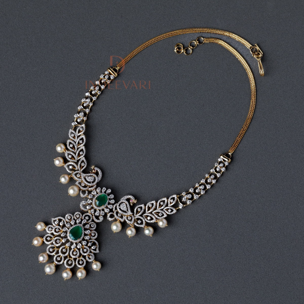 Regal Diamond Mayuri Necklace
