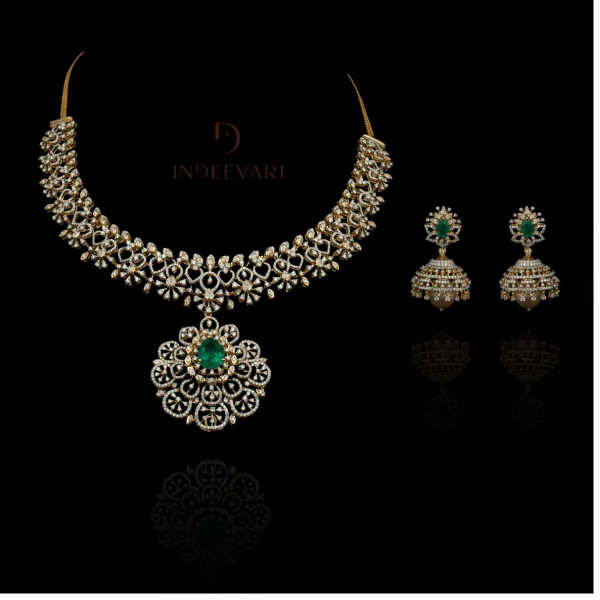 Prithika Diamond Necklace Set