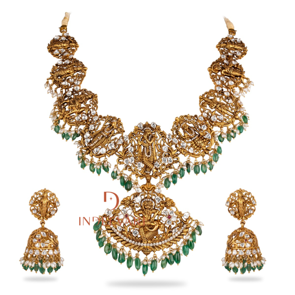 Dashavataram Regal Polki Haram Set