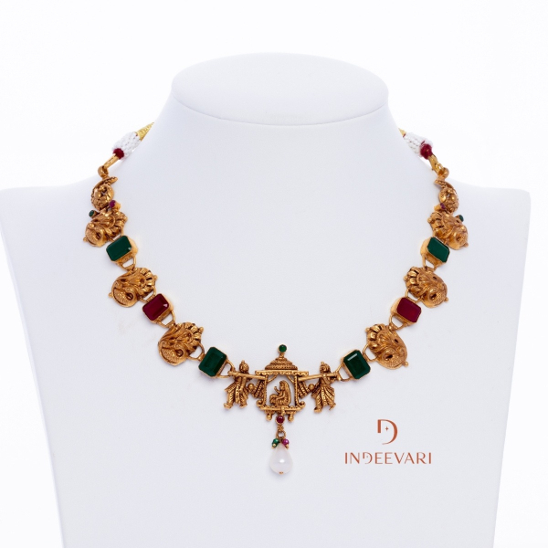 Palanquin Ruby & Emerald Necklace