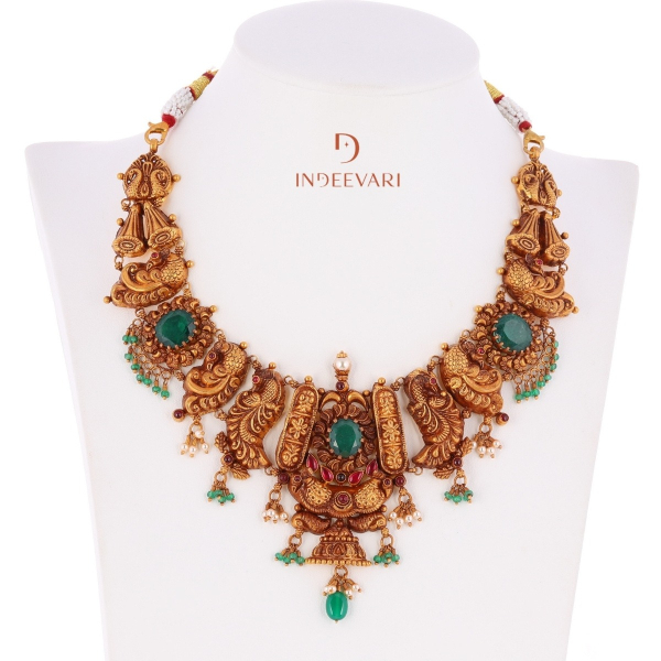 Floral Mayura Raga Nakshi Necklace