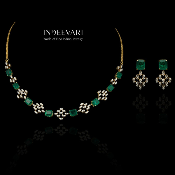 Ipsha Diamond Necklace Set