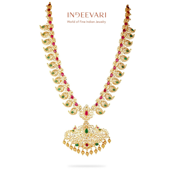 Siddhi Cz Paachiwork Haram Necklace 