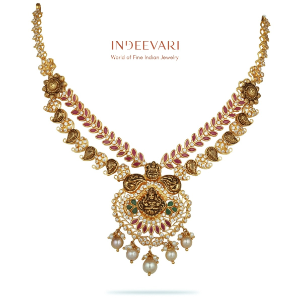 Nikith Ruby & Emerald Necklace