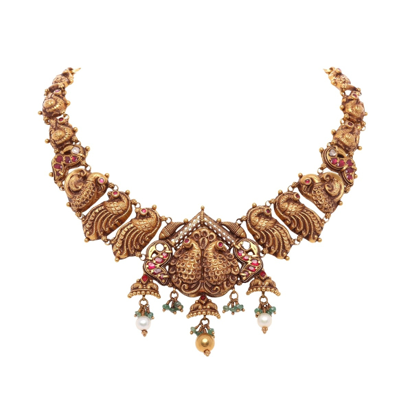 Hanshita Heritage Peacock Necklace