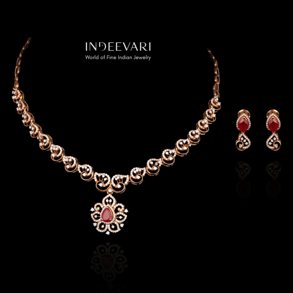 Aanya Diamond Necklace Set