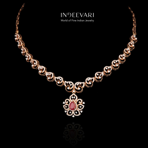 Joyous Diamond Necklace with Changeable Stone