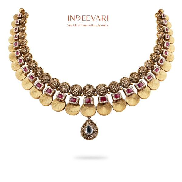 Mudra Swarovski Antique Necklace