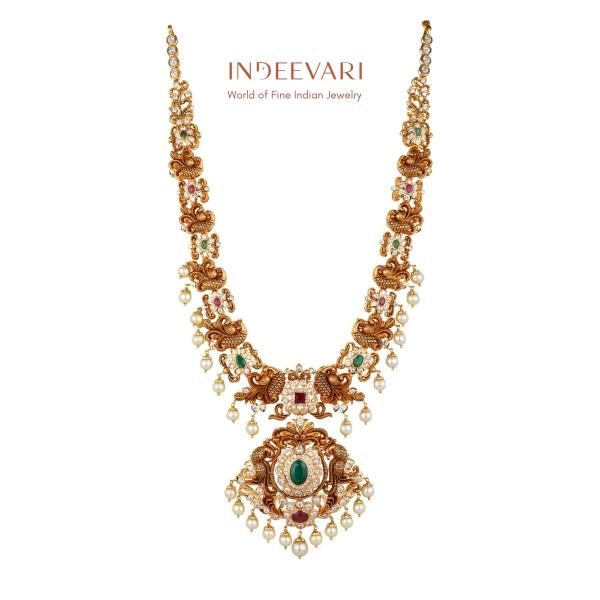 Morni Pachi Work Necklace