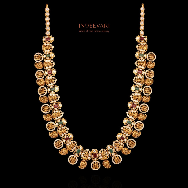 Keertana Pachiwork Ramparivar Necklace