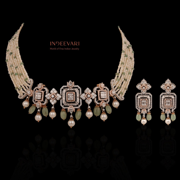 Ankuri Diamond Necklace Set