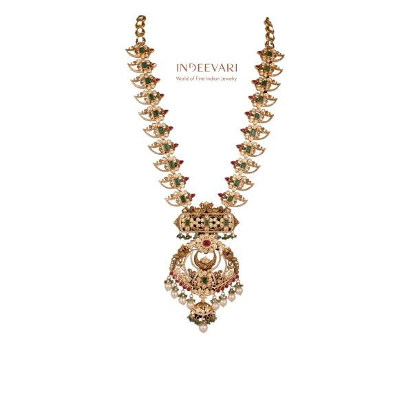 Rudrika Pachiwork Tigernail Haram