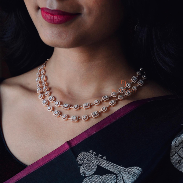 Tanmayi Diamond Necklace Set