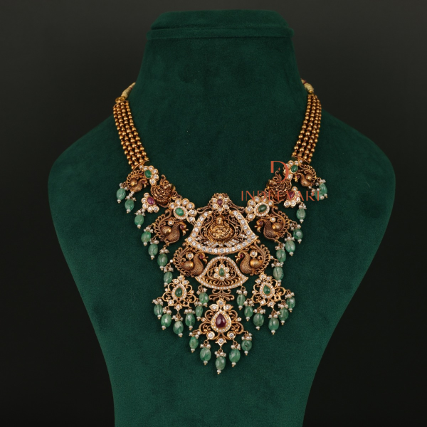 Prashisini Ruby & Emerald CZ Necklace