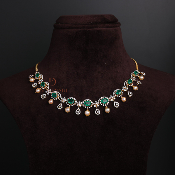 Greesha Diamond necklace set