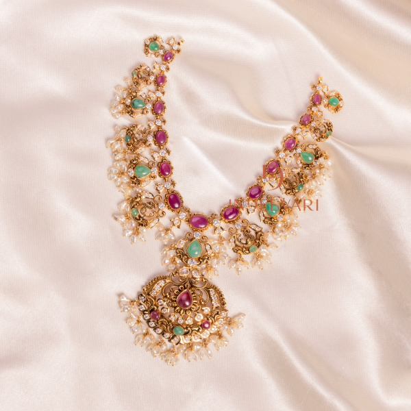Regal Ruby & Emerald Necklace