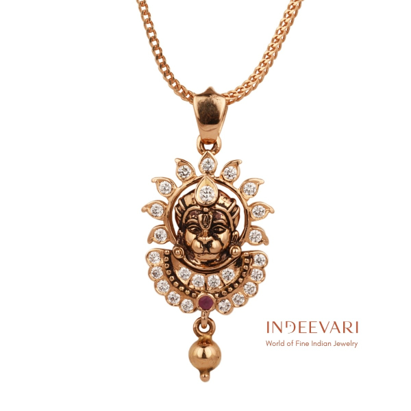 Hanumana Diamond & Ruby Pendant