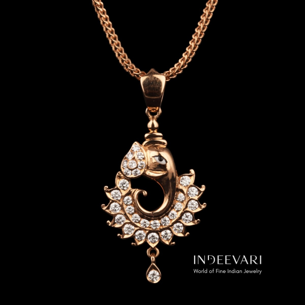 Ganesha Diamond Pendant