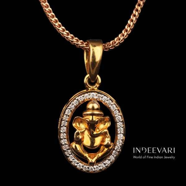 Ganesha Traditional Diamond Pendant 