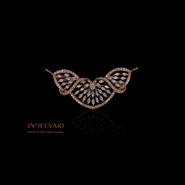 Zahra Rose Gold Diamond Pendant