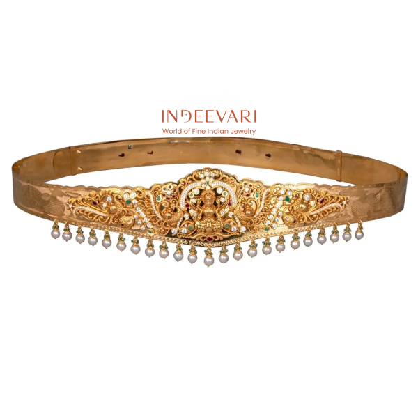 Traditional Golden Belt With precious Stones 