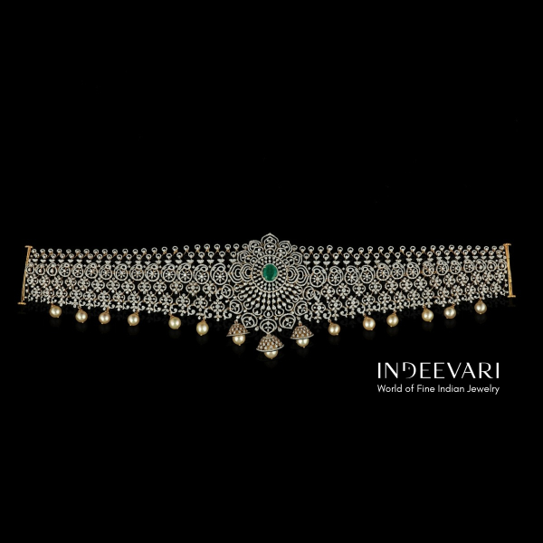 Shritha Floral Diamond Vaddanam