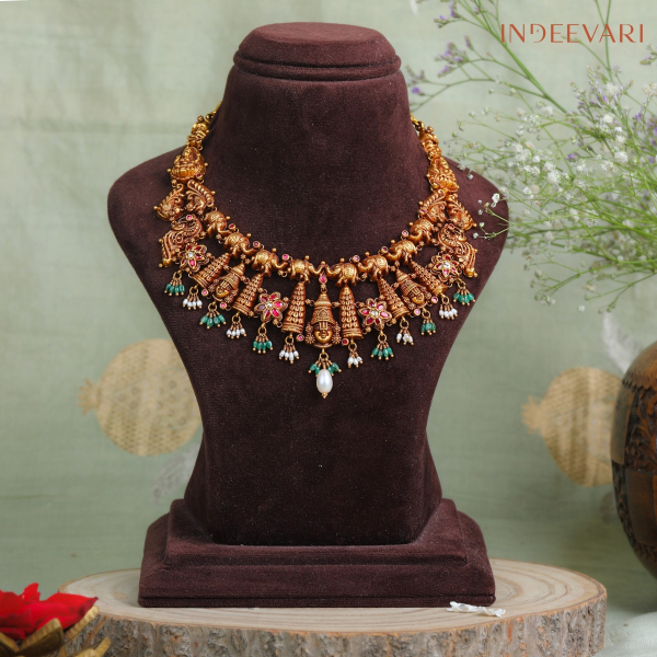 Royal Gaja Nakshi Necklace