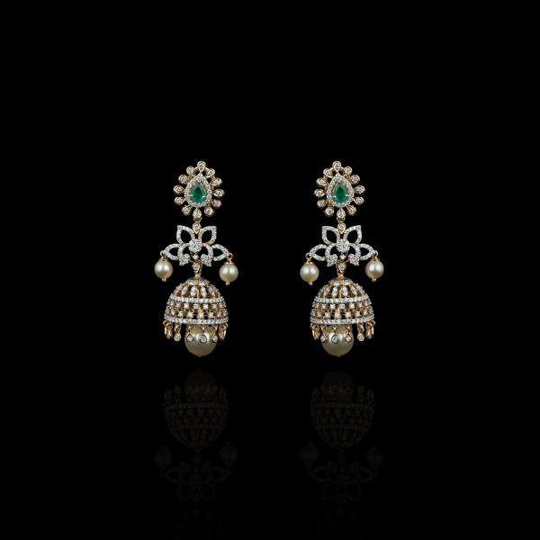 Aarina Diamond Jhumka