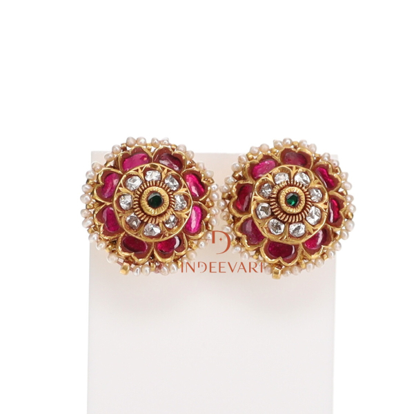 Royal Kundan Heritage Studs  