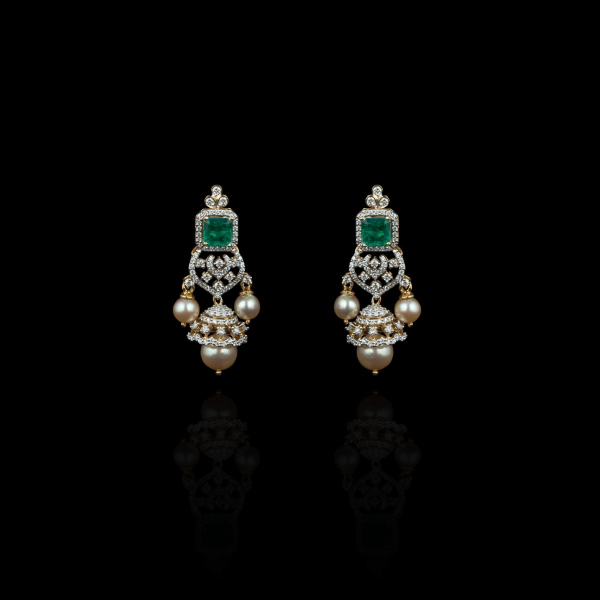 Keshi Diamond Earrings