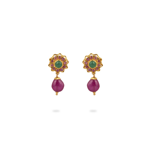 Flora Ruby Earrings
