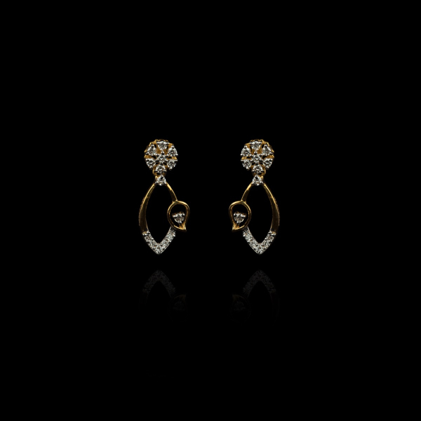 Dainty Diamond Drop Earrings